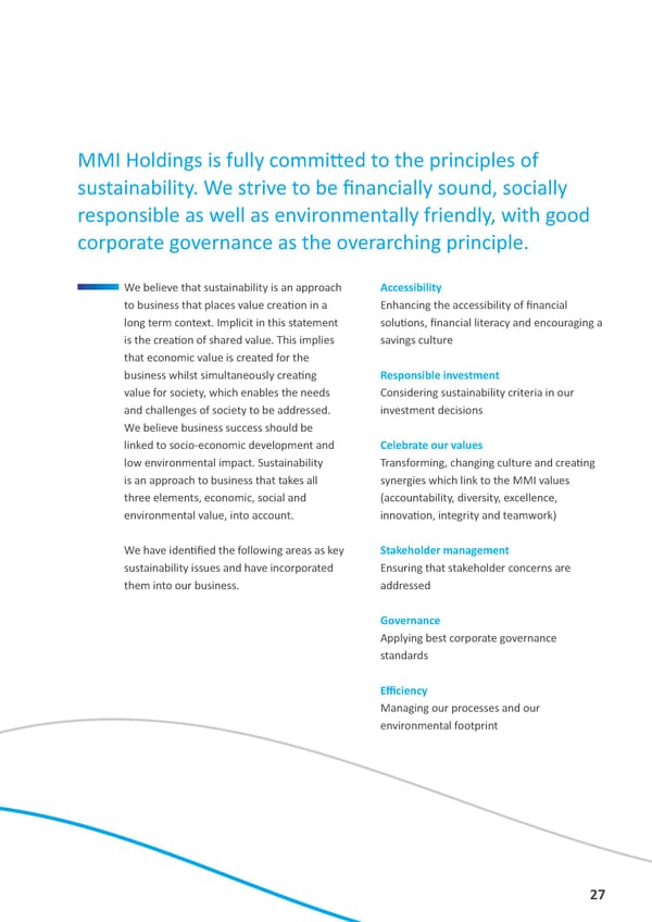 MMI Holdings | Corporate Profile - Page 36